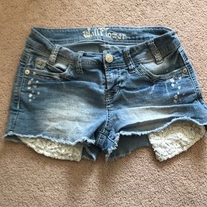 Light wash Jean shorts